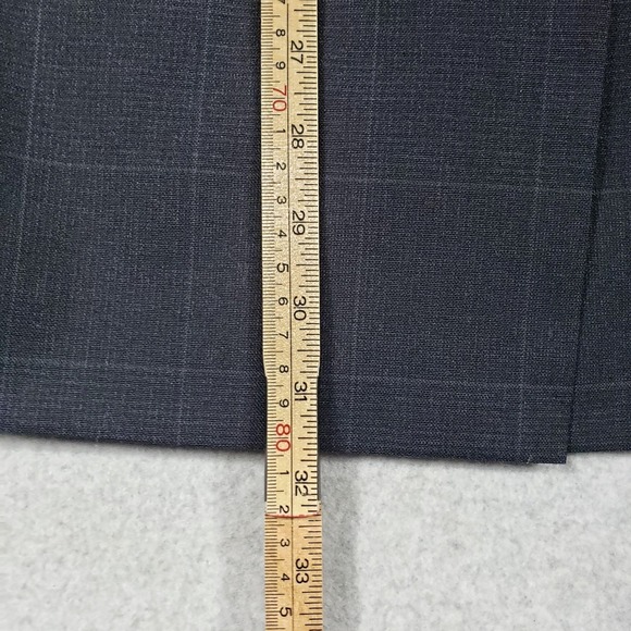 Hart Schaffner Marx Mens 44R Gray Plaid 100% Wool Sport Coat Blazer Dillard's - Picture 8 of 10